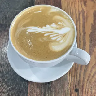 Coco Loco Latte, medium, with an extra shot of espresso, $7