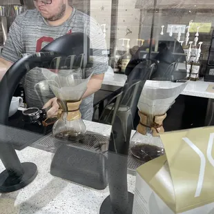 A proper pour-over! Single origin, ground to order!
