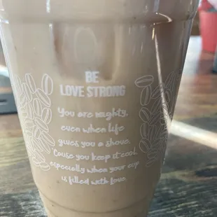 Christine iced chai with oat milk and lavender