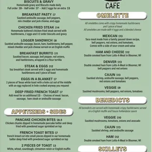 New breakfast menu