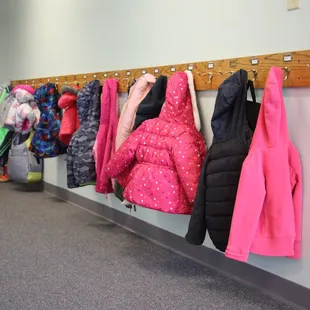 Student coat hooks