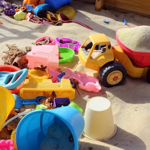 Toys in the sandbox