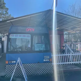 a bus at a bus stop