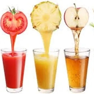 a variety of juices
