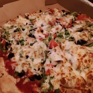 Ultimate veggie pizza