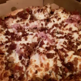 a pizza in a pizza box