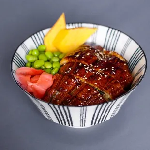 a bowl of food on a table