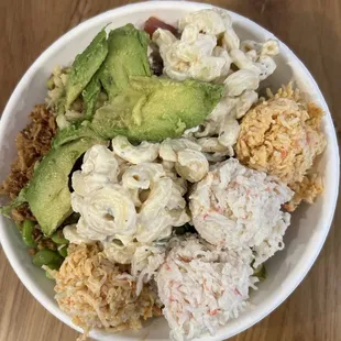 avocado crab Side Hawaiian Macaroni Salad