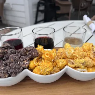 Popcorn and Wine Flight