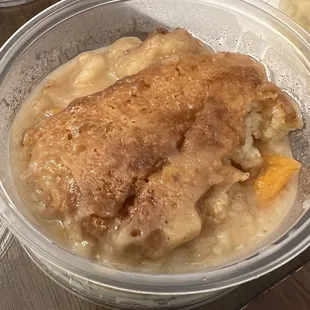 Peach cobbler