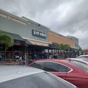outside