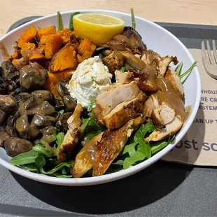 Warm Chicken Goat Cheese Bowl