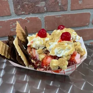 Ice cream nachos