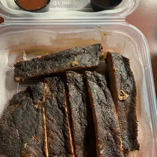 1/2 rack ribs!   Tasty !