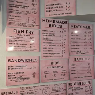 Menu as of 2/10/2024