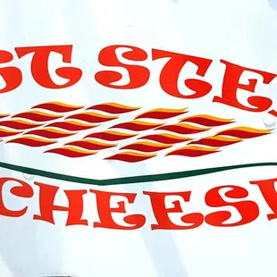 a close up of a sign