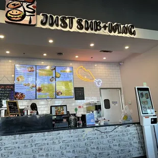 the front of the restaurant