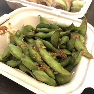 Garlic Edamame