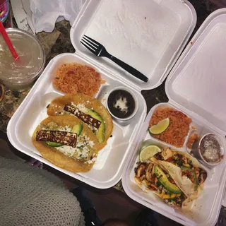 Rajas Taco Plate