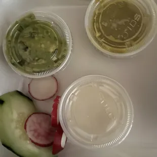 Sides (including guacamole $2.99) for the Quesadilla Supreme