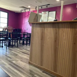 Counter and menu board