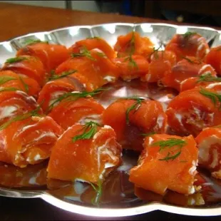 Salmon Rolls Appetizer