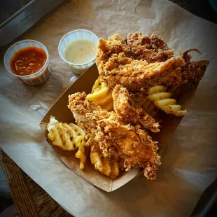 Chicken strip basket