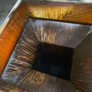 the inside of a toilet