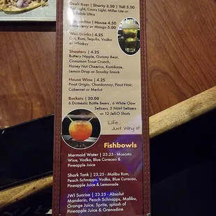 Happy Hour menu 05/2024