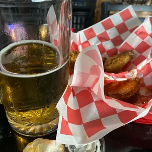 Wings and beer