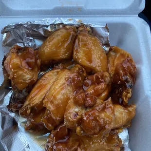 Hot honey sweet wings