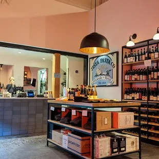 the inside of a restaurant