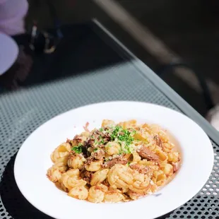 a plate of food on a table