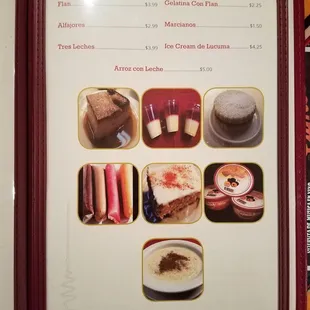 Newer menu, same items as their old menu but a new look.