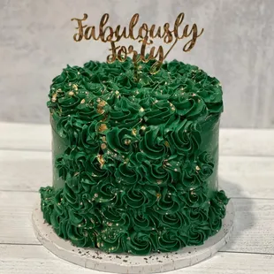 a close up of a cake