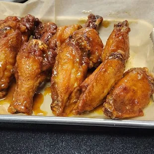 Sticky Whiskey Wings