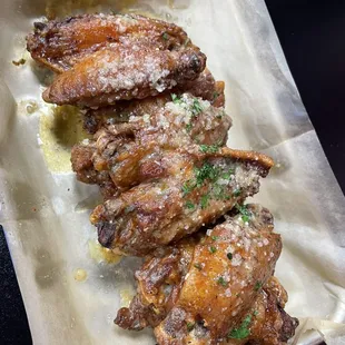 Lemon Pepper Garlic Parmesan wings!