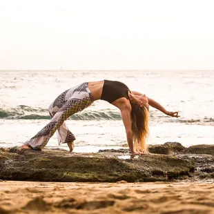 Justin directed me through doing postures on the reef