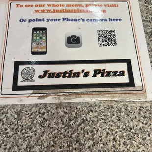 a sign for a phone