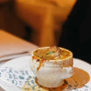 Onion soup gratinée