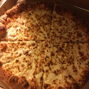 Extra large cheese with extra cheese $5.30