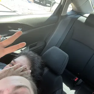 Nice pizza to eat in the car (: