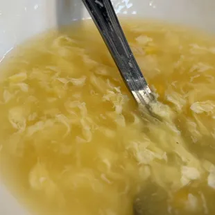 Egg drop soup so delicious