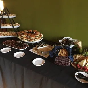 a table of food