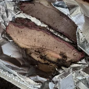 a half of a brisked beef
