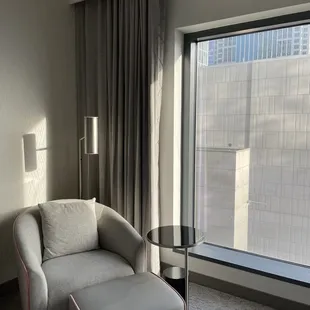 Terrible view. Nice chair