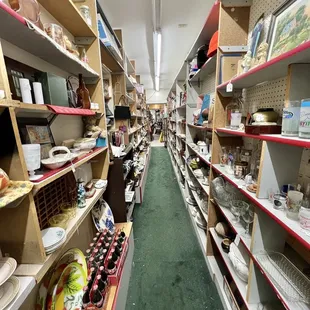 Delightfully cluttered aisles