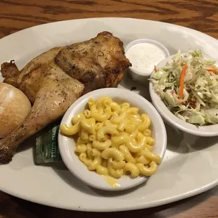 1/2 Smoked Chicken with White Sauce and sides!