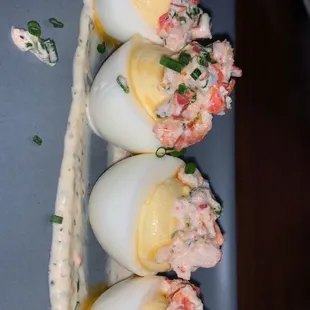 Lobst Deviled Eggs