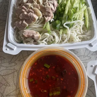 Szechuan Style Cold Noodle with Chicken